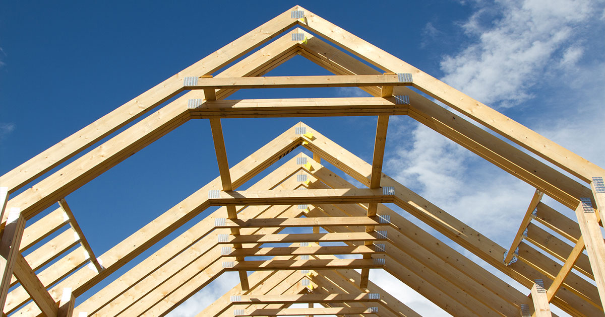 Roof trusses.